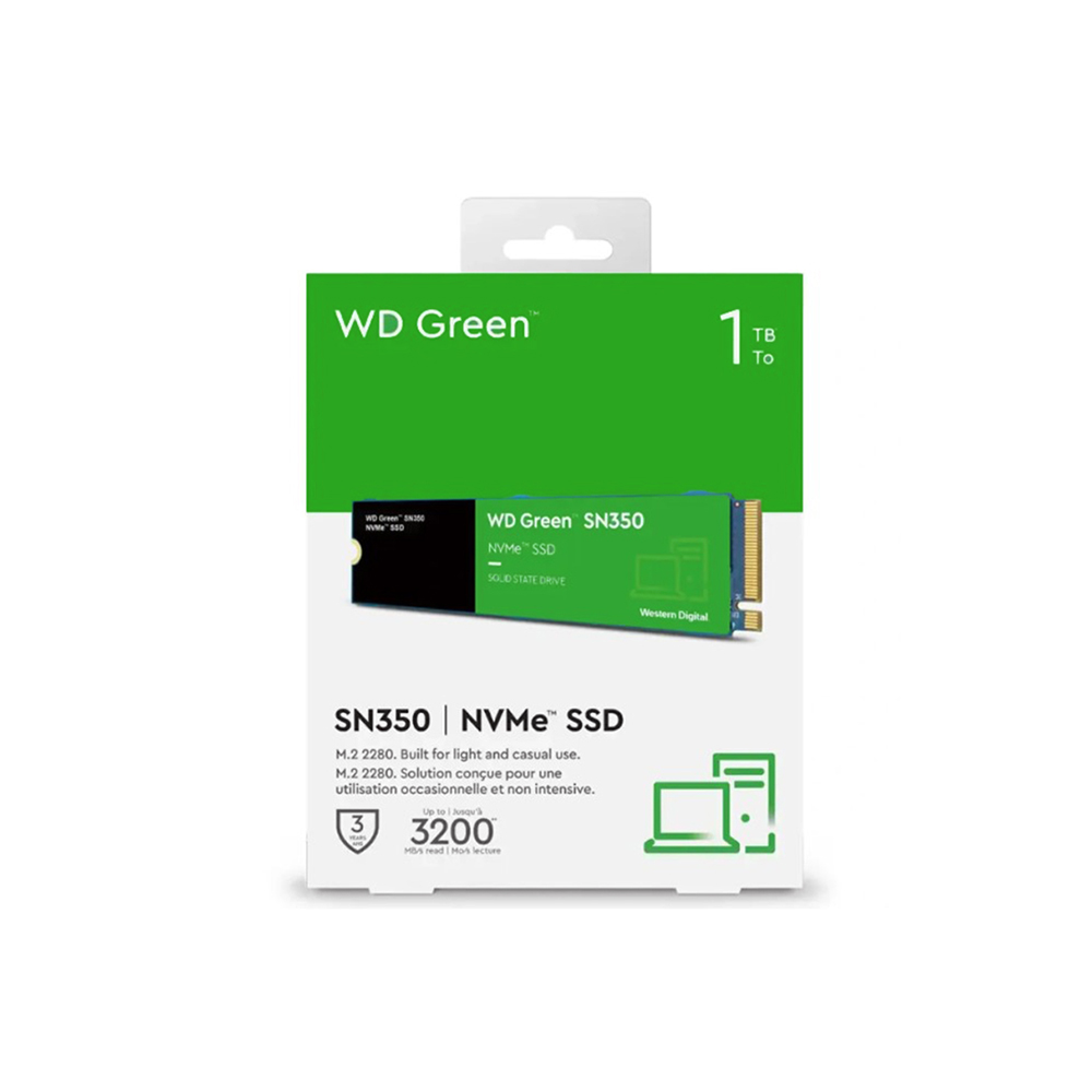 SSD M,2 NVME 1TB G3 WD GREEN SN350