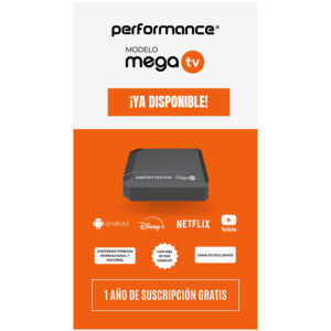 TV BOX PERFORMANCE MEGA TV + 500 CANALES 1 A�O SUB