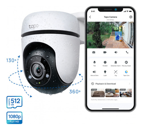 CAMARA IP CLOUD TP-LINK TAPO C500 PTZ EXTERIOR 360