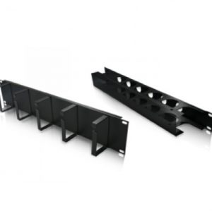 ORGANIZADOR GLC 19` 1U NEGRO C/TAPA DE CABLES