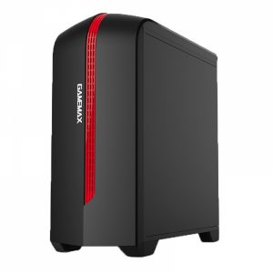 GAB GAMEMAX H601 BR (BLACK/ RED) 1* FAN RED M-ATX
